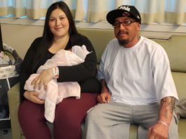 New Year Baby arrives just after midnight