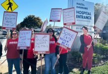 Healthcare workers rally for benefits