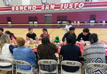 Students rewarded for behavior with luncheon