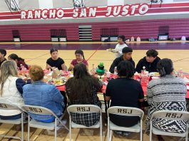Students rewarded for behavior with luncheon