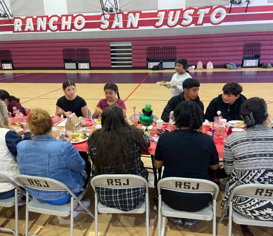 Students rewarded for behavior with luncheon