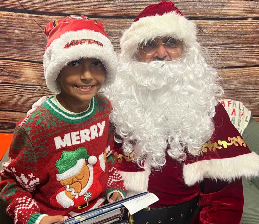 Santa at the library