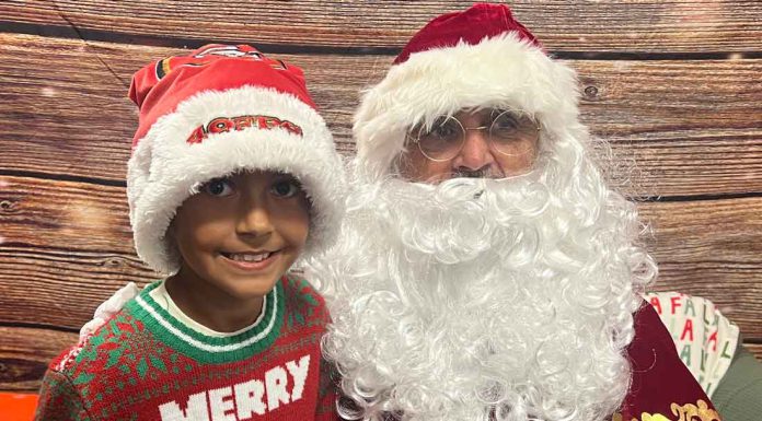 Santa at the library