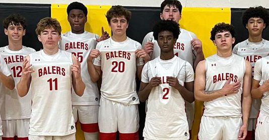 Young Baler boys basketball team tied for second in league