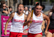 Baler girls track quartet sets school record in the 4×100 relayÂ
