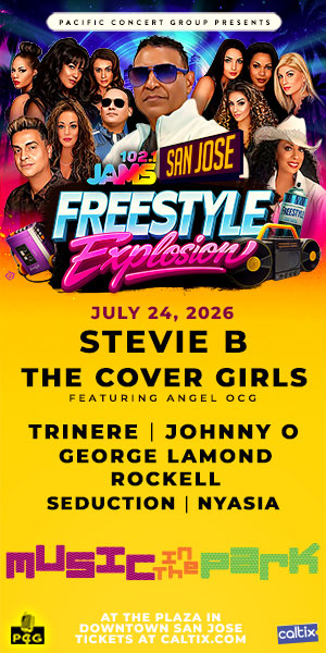 music in the park san jose, stevie b, freestyle explosion tickets