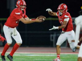 Hollister forces five turnovers to beat CCS power Wilcox 27-20