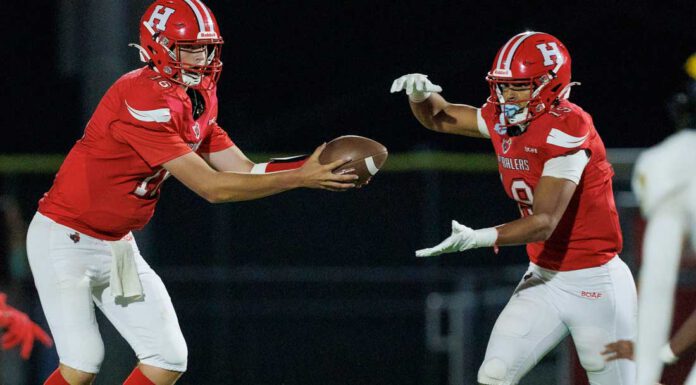 Hollister forces five turnovers to beat CCS power Wilcox 27-20
